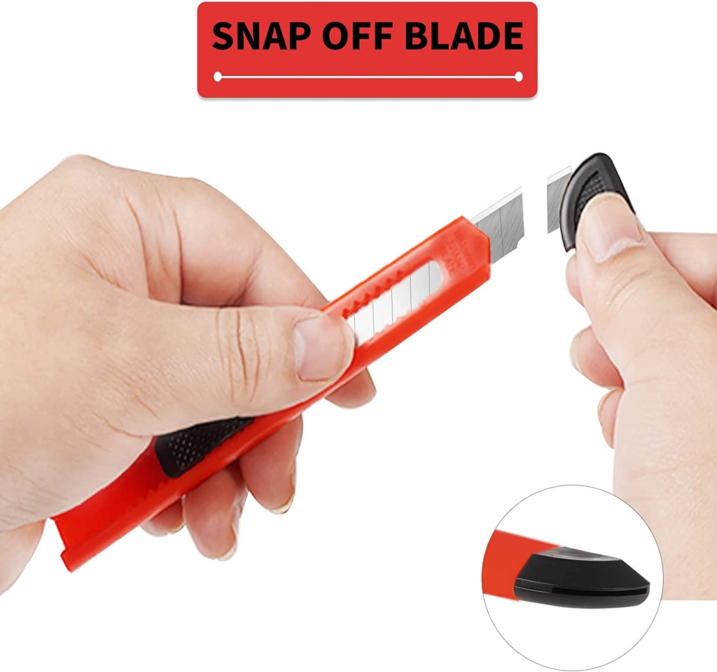 Retractable Utility Knife, Plastic Body