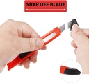 Retractable Utility Knife, Plastic Body