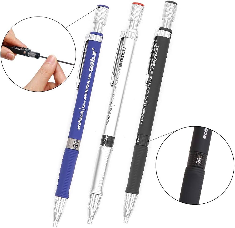 Screw Mechanical Pencil, 2 mm, Grade 520