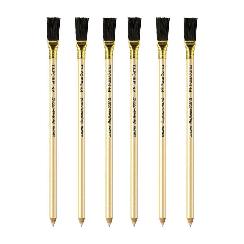 Faber-Castell Eraser Pen with Brush End, Beige Body