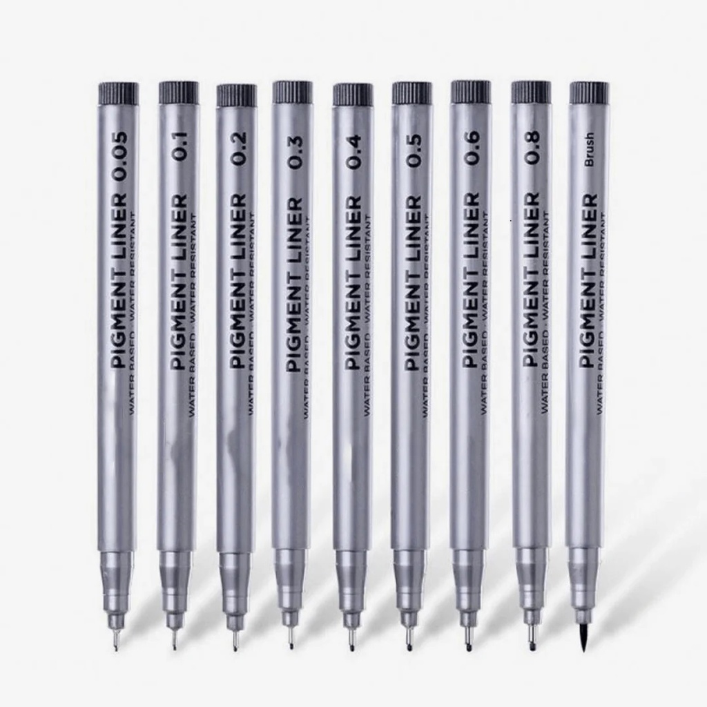 [PEN-FL-0009] Keep Smiling Pigment Liner, Fade-Proof, 0.3 mm