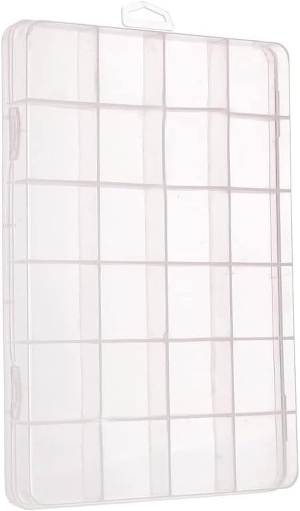 [ART-PNT-0092] Smart Plastic Palette, Clear, 24 Rectangular Wells