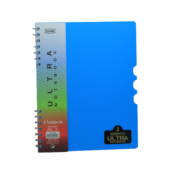 [PAPN-0092] Yassin Ultra Spiral Notebook, 5 Subjects