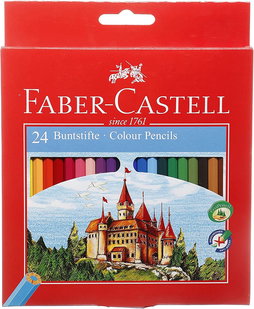 Faber-Castell Colour Pencil Set, 24 Long