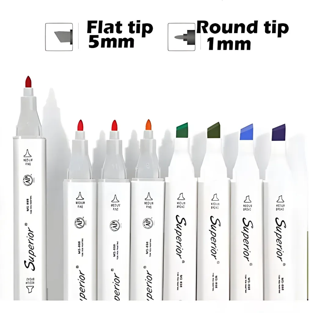 [PEN-MRK-SUP-53] قلم ماركر سوبيريور تاتش، طرف مزدوج، رقم 53